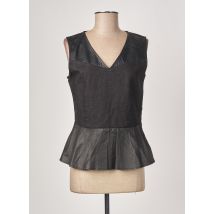 SALT & PEPPER - Top noir en coton - Femme - Taille 40 - Modz
