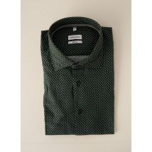 SEIDEN STICKER - Chemise manches longues vert en coton pour homme - Taille L - Modz