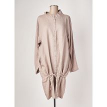 KOKOMARINA - Robe mi-longue beige en lin pour femme - Taille 40 - Modz