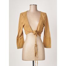 ALL BEAUTIFUL - Gilet cache-cœur beige en viscose - Femme - Taille 38 - Modz