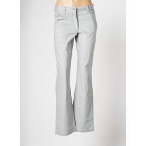 JENSEN - Pantalon droit gris en coton - Femme - Taille 38 - Modz