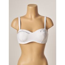 HATEIA - Haut de maillot de bain blanc en polyamide - Femme - Taille 95B - Modz