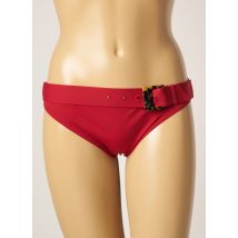 HATEIA - Bas de maillot de bain rouge en polyamide - Femme - Taille 42 - Modz
