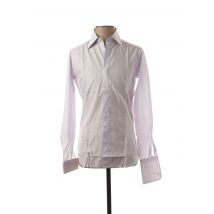 LUCIANO SOPRANI - Chemise manches longues violet en coton - Homme - Taille S - Modz