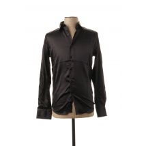 OSCAR - Chemise manches longues noir en satin - Homme - Taille S - Modz