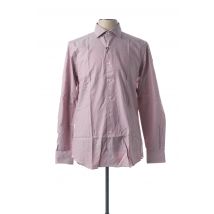 XACUS - Chemise manches longues rouge en coton - Homme - Taille L - Modz