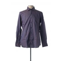 XACUS - Chemise manches longues violet en coton - Homme - Taille L - Modz