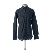 XACUS - Chemise manches longues bleu en coton - Homme - Taille S - Modz