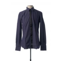 XACUS - Chemise manches longues violet en coton - Homme - Taille L - Modz