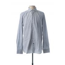 WEBB&SCOTT - Chemise manches longues bleu en coton - Homme - Taille M - Modz