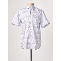 DARIO BELTRAN - Chemise manches courtes bleu en coton - Homme - Taille M - Modz