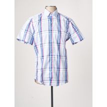 DARIO BELTRAN - Chemise manches courtes bleu en coton - Homme - Taille S - Modz