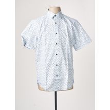LA SQUADRA - Chemise manches courtes bleu en coton - Homme - Taille M - Modz