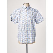 LA SQUADRA - Chemise manches courtes bleu en coton - Homme - Taille M - Modz