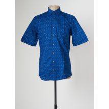 REDMOND - Chemise manches courtes bleu en coton - Homme - Taille S - Modz