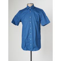 PIERRE CARDIN - Chemise manches courtes bleu en coton - Homme - Taille S - Modz