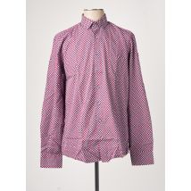 REDMOND - Chemise manches longues rouge en coton - Homme - Taille M - Modz
