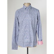 DARIO BELTRAN - Chemise manches longues bleu en coton - Homme - Taille S - Modz