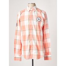 LA SQUADRA - Chemise manches longues orange en coton - Homme - Taille M - Modz
