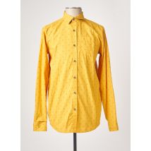 LA SQUADRA - Chemise manches longues jaune en coton - Homme - Taille S - Modz