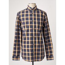 TIBET - Chemise manches longues bleu en coton - Homme - Taille S - Modz