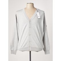 MONTE CARLO - Gilet manches longues gris en acrylique - Homme - Taille 3XL - Modz
