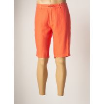 LA SQUADRA - Bermuda orange en lin - Homme - Taille 40 - Modz