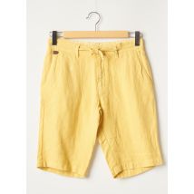 LA SQUADRA - Bermuda jaune en lin - Homme - Taille 40 - Modz