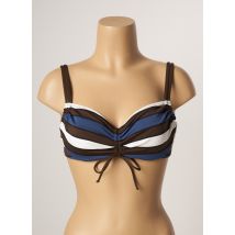 BELCOR - Haut de maillot de bain marron en polyamide - Femme - Taille 100B - Modz