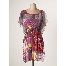 BARANDI - Tunique manches courtes rouge en polyamide - Femme - Taille 40 - Modz