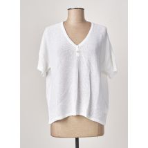 POLES - Pull blanc en viscose - Femme - Taille 40 - Modz