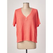 POLES - Pull orange en viscose - Femme - Taille 38 - Modz
