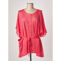 MONTAGUT - Pull tunique rose en polyamide - Femme - Taille TU - Modz