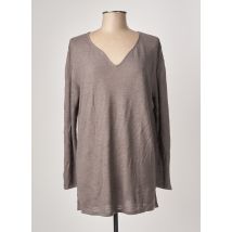 POLES - Pull gris en viscose - Femme - Taille 42 - Modz