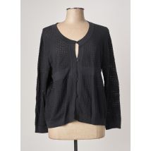 MONTAGUT - Gilet manches longues noir en coton - Femme - Taille 44 - Modz