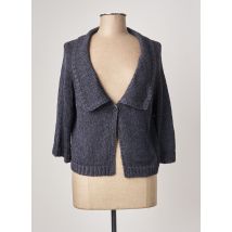 POLES - Gilet manches longues bleu en coton - Femme - Taille 40 - Modz
