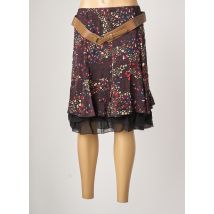 MOKA'S - Jupe mi-longue noir en viscose - Femme - Taille 40 - Modz