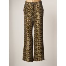 LAUREN VIDAL - Pantalon droit beige en polyester - Femme - Taille 40 - Modz