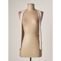 ZAPA - Gilet sans manche beige en acrylique - Femme - Taille 36 - Modz
