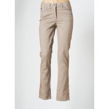 CECIL - Pantalon slim beige en coton - Femme - Taille W26 - Modz