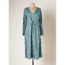 MISTRAL - Robe mi-longue bleu en viscose - Femme - Taille 38 - Modz