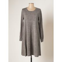 NOA NOA - Robe mi-longue gris en merinos - Femme - Taille 42 - Modz