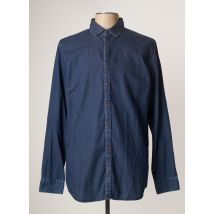 CAMBRIDGE CHEMISES HOMME DE COULEUR BLEU - Grande Taille