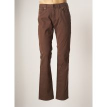 TIBET - Pantalon slim marron en coton - Homme - Taille 38 - Modz