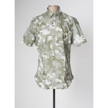 CAMEL ACTIVE - Chemise manches courtes vert en coton - Homme - Taille S - Modz