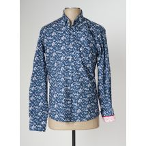 J&JOY - Chemise manches longues bleu en coton - Homme - Taille S - Modz