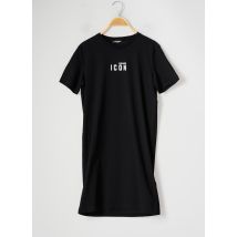 DSQUARED2 - Robe mi-longue noir en coton - Fille - Taille TU - Modz