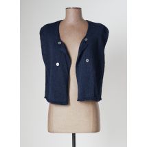 MONTAGUT - Gilet sans manche bleu en viscose - Femme - Taille 36 - Modz