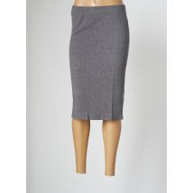 SPARKZ - Jupe mi-longue gris en coton - Femme - Taille 38 - Modz