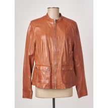 ROSE GARDEN - Veste en cuir marron en cuir d'agneau - Femme - Taille 38 - Modz